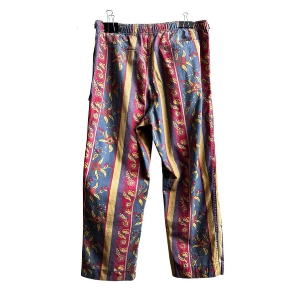 Stüssy Fleur Stripe Beach Pants || Size Small - Picture 4 of 11